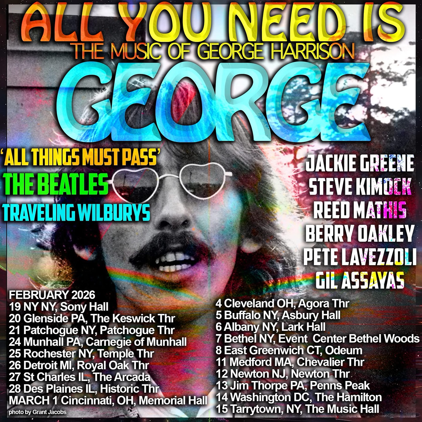 Steve Kimock All You Need Is George Tour Poster 2026